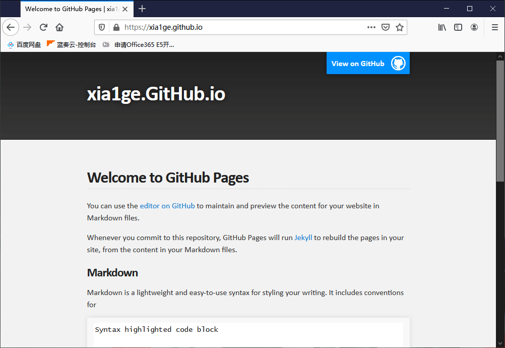利用微软的「GitHub」免费搭建个人博客网站-6
