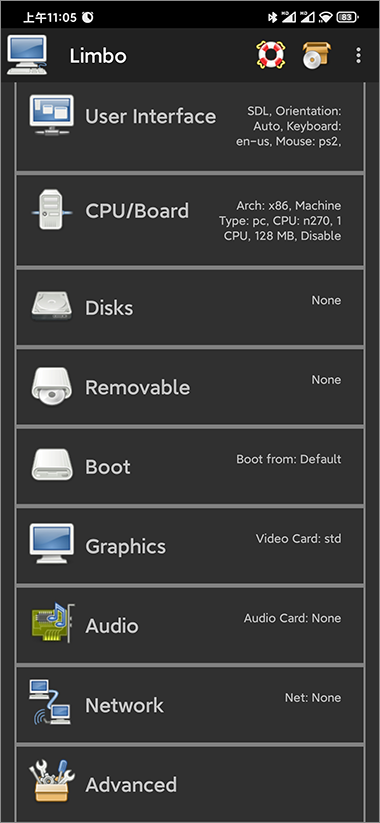 安卓手机安装 Windows 10 系统：Limbo PC emulator-3