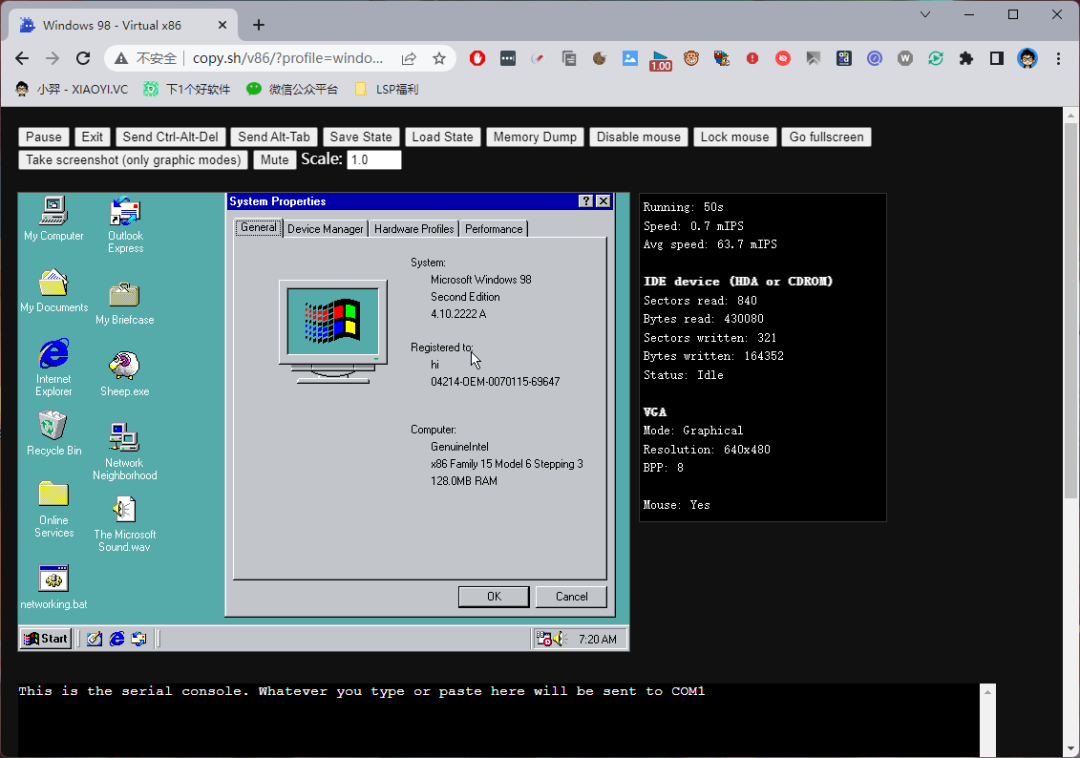 在浏览器上运行 Windows / Linux 各种系统：Copy.sh-3