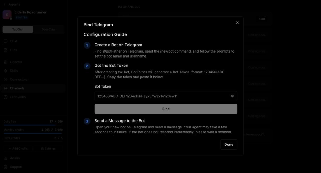 告别只会聊天的 AI:一分钟免费领养你的云端专属龙虾,看它全天候替你打工-5 告别只会聊天的 AI:一分钟免费领养你的云端专属龙虾,看它全天候替你打工-5